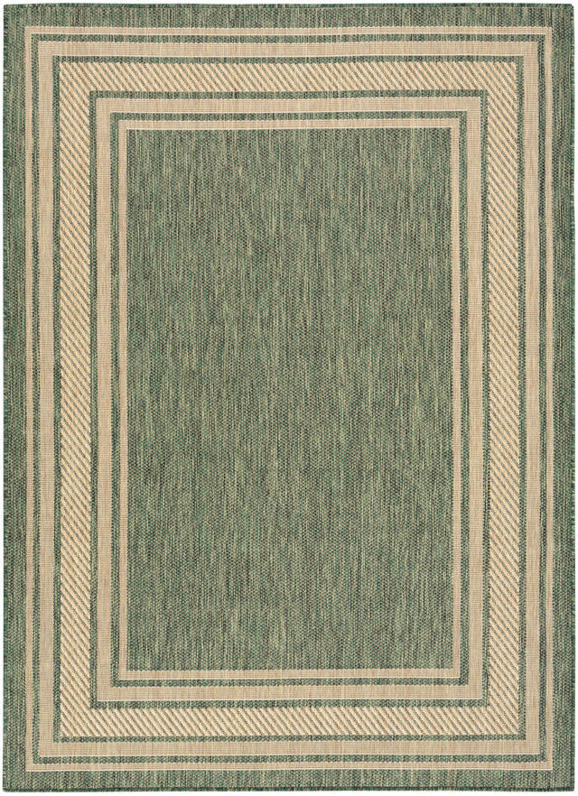 Nourison Horizon Indoor/Outdoor HOZ03 Green Contemporary Area Rugs