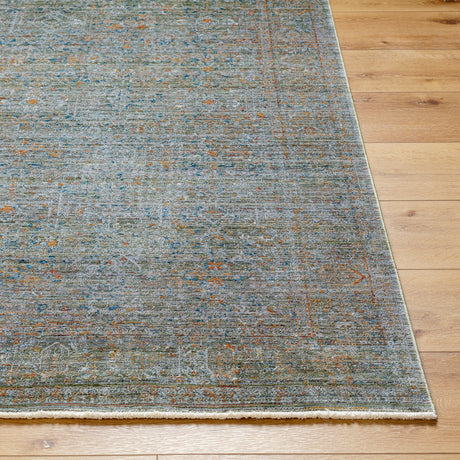 Surya Isfahan Isf-2300 Olive, Gray, Black, Rust, Dark Blue, Tan Rug.