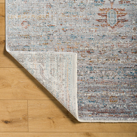 Surya Isfahan Isf-2305 Gray, White, Black, Rust, Dark Blue, Tan Rug.