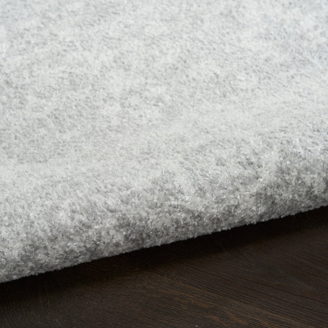 Nourison Astra Machine Washable ASW11 Machine Made Light Grey Rug