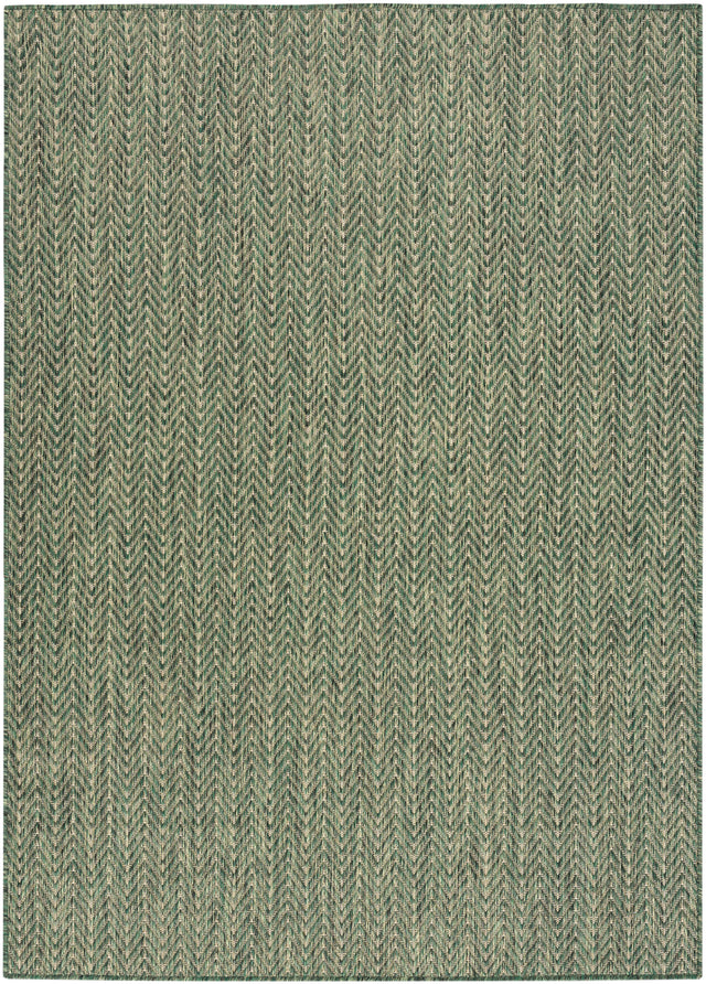 Nourison Horizon Indoor/Outdoor HOZ02 Green Contemporary Area Rugs