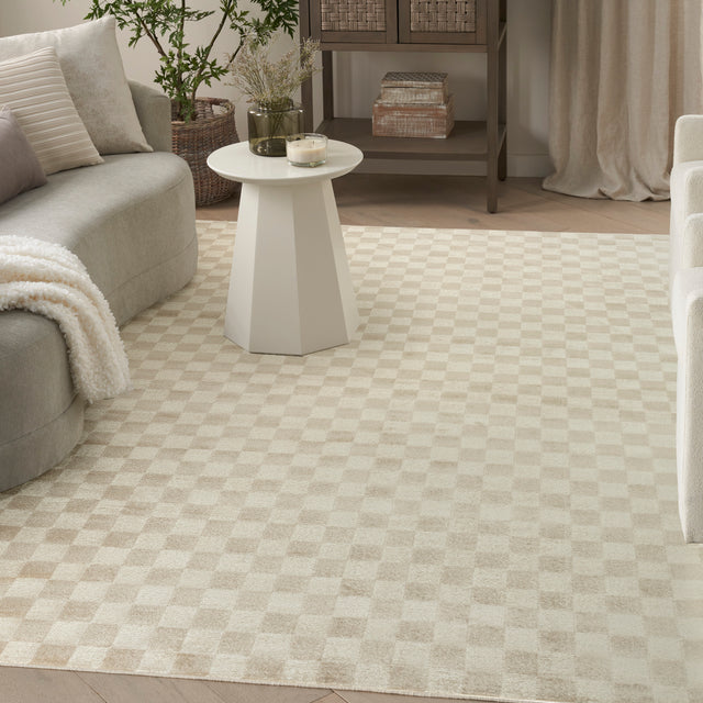 Nourison Serenity Home SRH10 Beige Contemporary Area Rugs