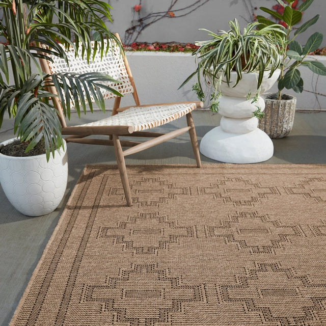Jaipur Adrar By Label J Adrar Nmb04 Brown/Black Rug.