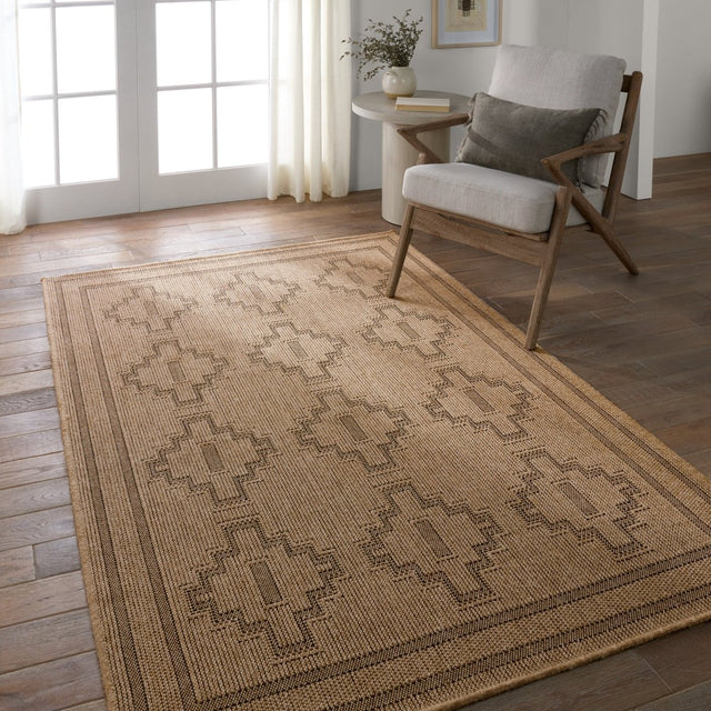 Jaipur Adrar By Label J Adrar Nmb04 Brown/Black Rug.