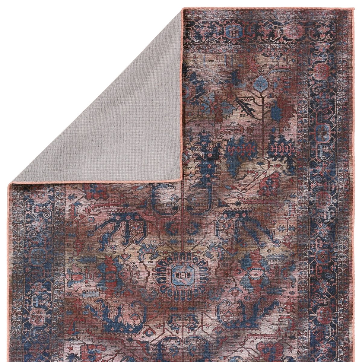 Jaipur Ainsworth By Label J Ainsworth Vin08 Blue/Pink Rug.
