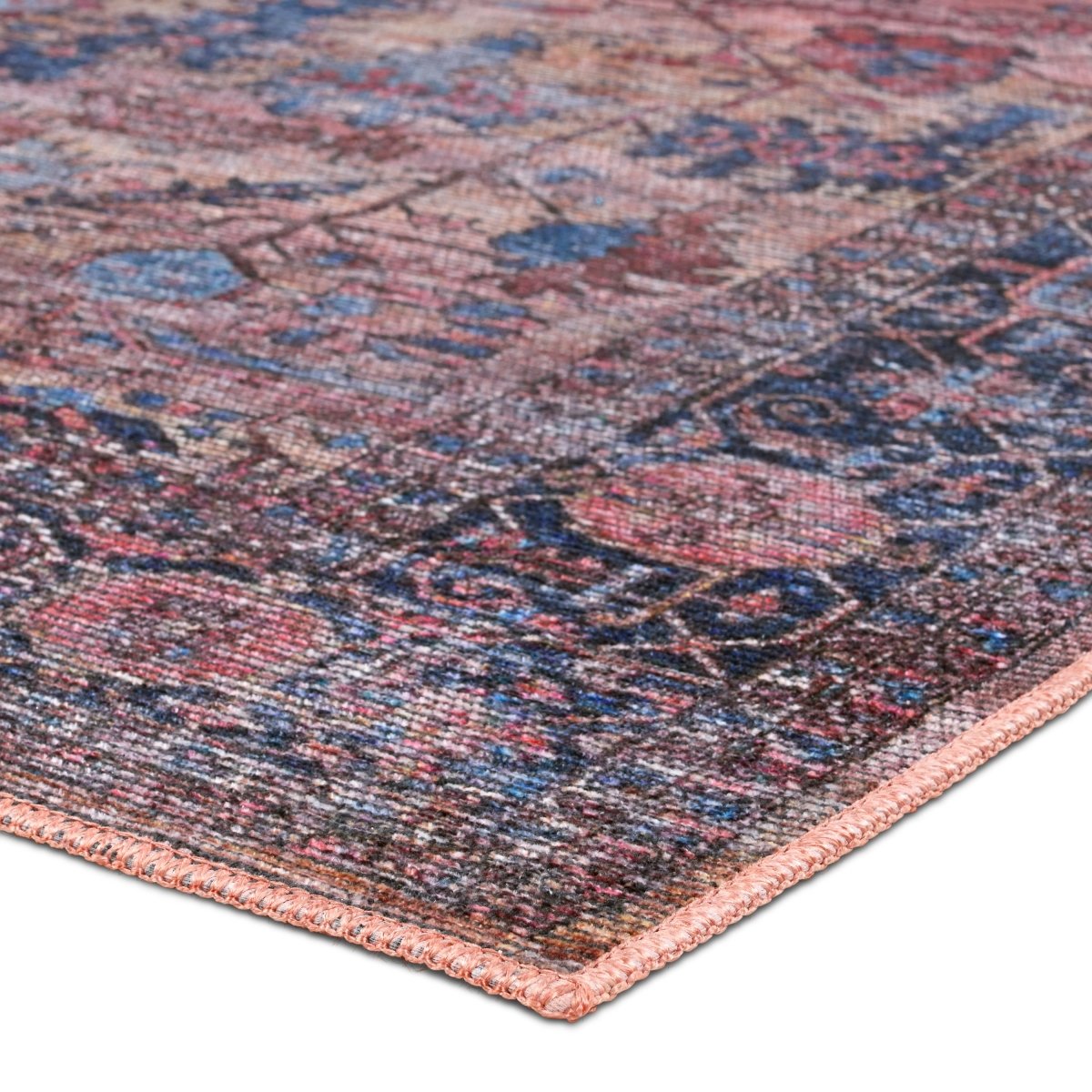 Jaipur Ainsworth By Label J Ainsworth Vin08 Blue/Pink Rug.