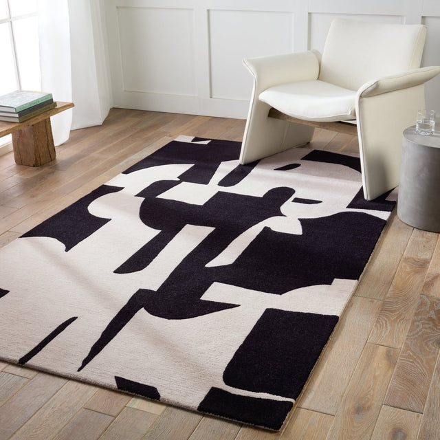 Jaipur Anthem Noverre Ant01 Black Rug.