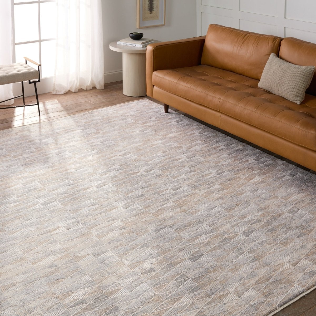 Jaipur Aries Luray Ari03 Tan/Gray Rug.