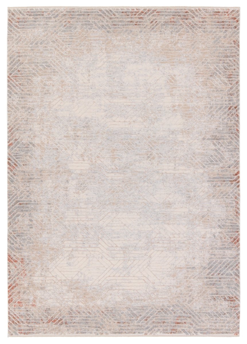 Jaipur Aries Venture Ari01 Tan/Gray Rug.