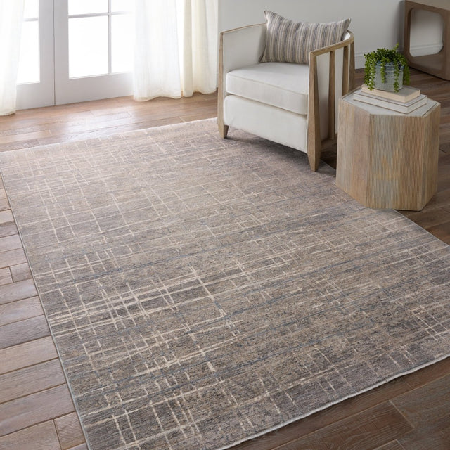 Jaipur Ballad Pinon Bla14 Silver/Taupe Rug.