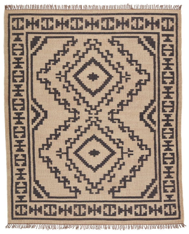 Jaipur Bedouin Jaima Bd24 Beige/Black Rugs.