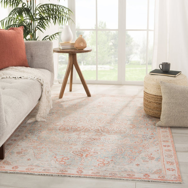 Jaipur Boheme Fay Boh15 Orange/Light Blue Rugs.