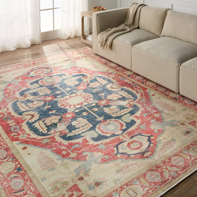 Jaipur Boheme Kadi Boh23 Red/Blue Rug.