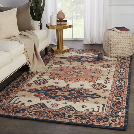 Jaipur Cardamom Idina Com09 Pink/Dark Blue Rugs.