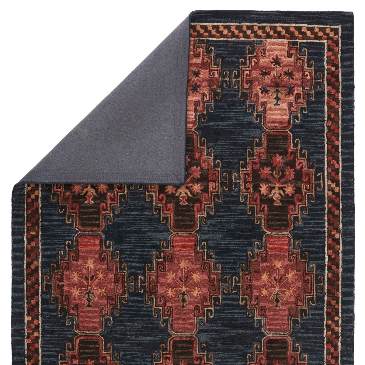 Jaipur Cardamom Kyoto Com11 Dark Blue/Pink Rugs.