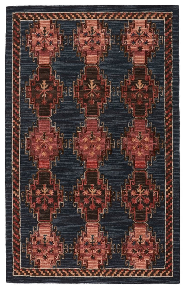 Jaipur Cardamom Kyoto Com11 Dark Blue/Pink Rugs.