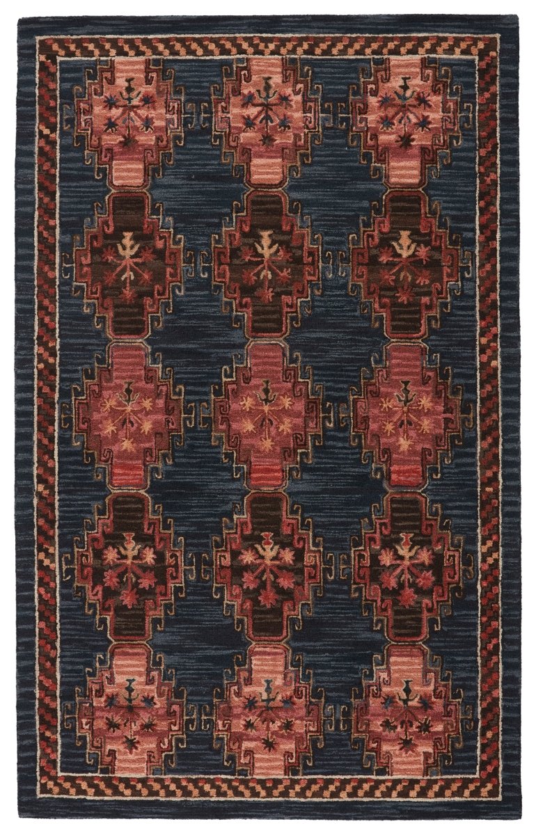 Jaipur Cardamom Kyoto Com11 Dark Blue/Pink Rugs.