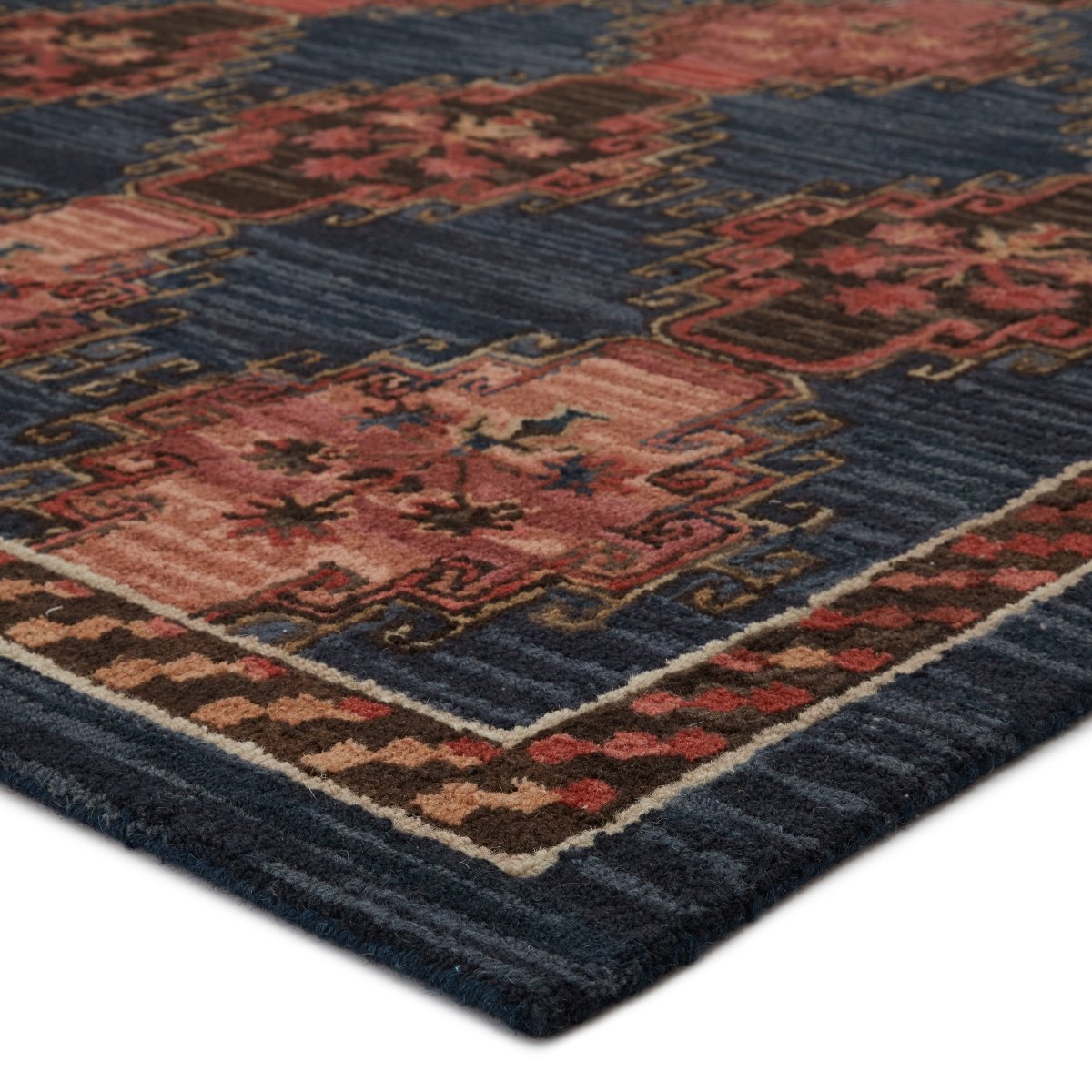 Jaipur Cardamom Kyoto Com11 Dark Blue/Pink Rugs.