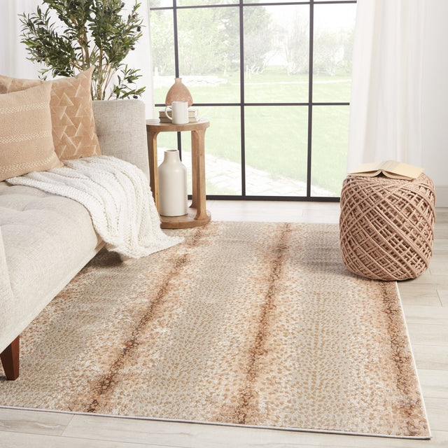 Jaipur Catalyst Axis Cty13 Tan/Gray Rugs.