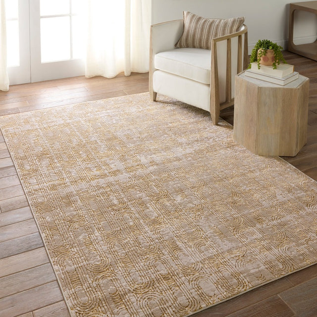 Jaipur Catalyst Gimeas Cty27 Gold/Taupe Rug.