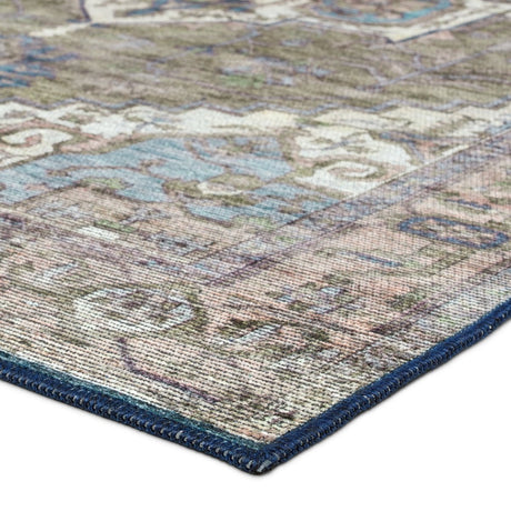 Jaipur Chaplin By Label J Chaplin Vin07 Green/Blue Rug.