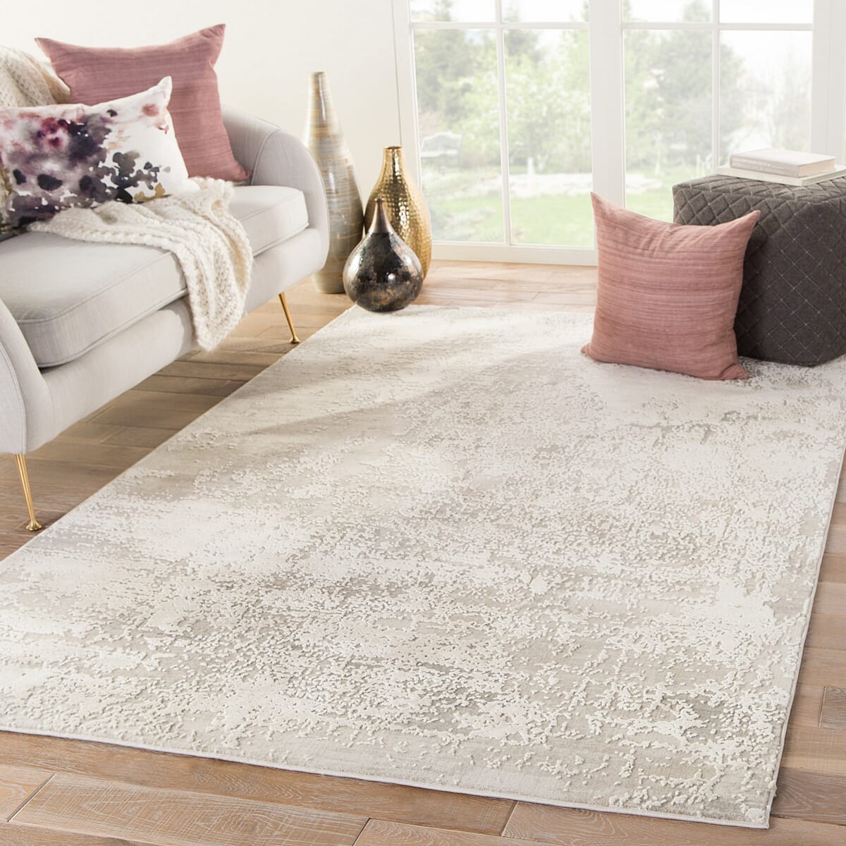 Jaipur Cirque Brixt Ciq31 Gray Rugs.