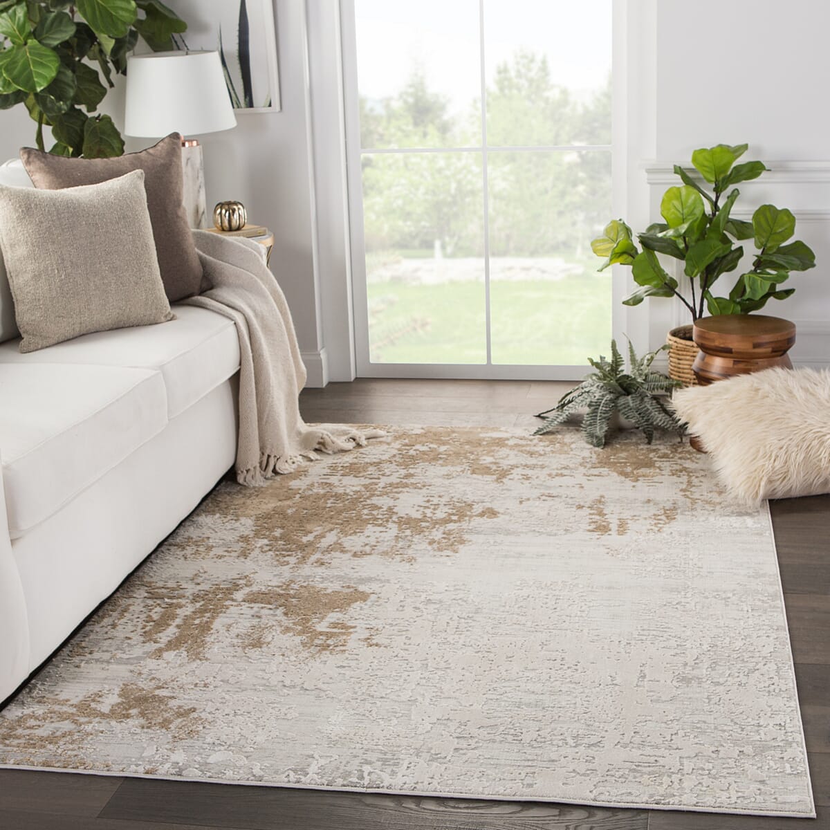 Jaipur Cirque Resa Ciq28 Gray Rugs.