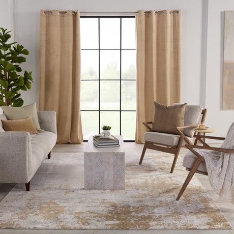 Jaipur Cirque Resa Ciq28 Gray/Gold Rug.