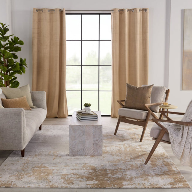 Jaipur Cirque Resa Ciq28 Gray/Gold Rug.