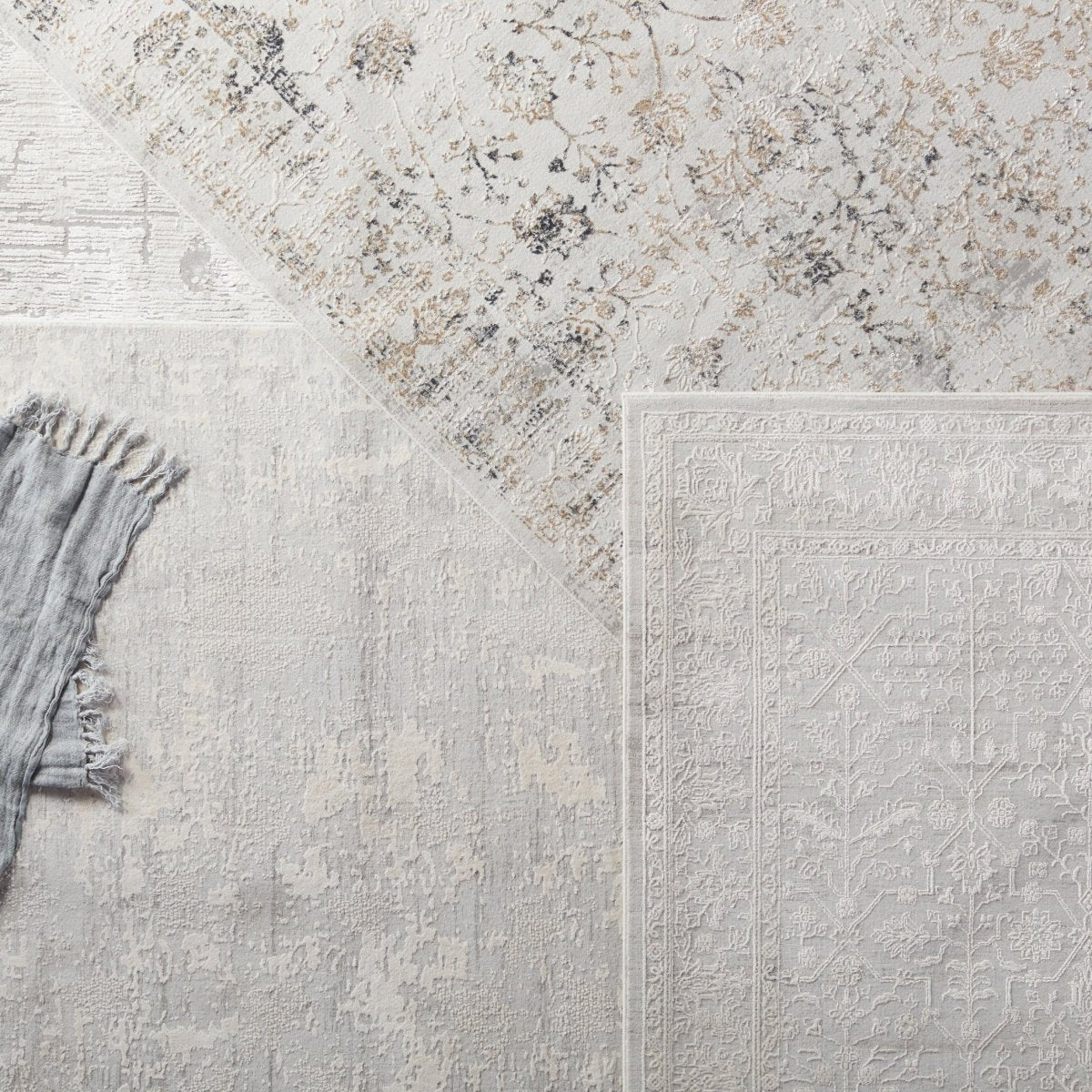 Jaipur Cirque Vida Ciq43 Light Gray/Gold Rugs.