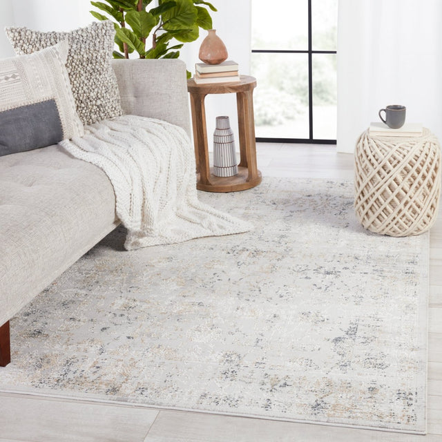 Jaipur Cirque Vida Ciq43 Light Gray/Gold Rugs.