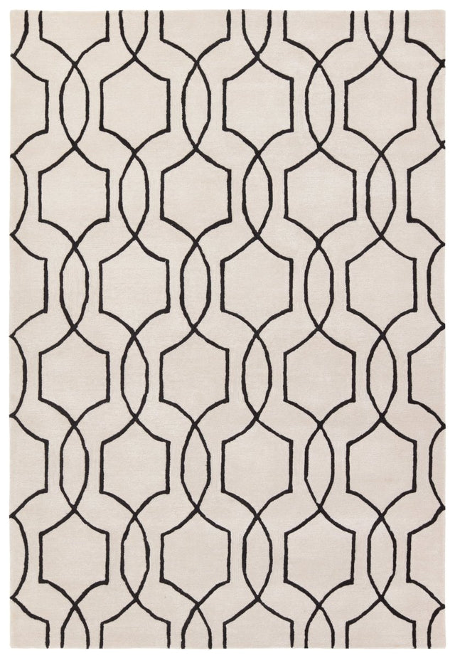 Jaipur City Arae Ct123 White/Black Rug.