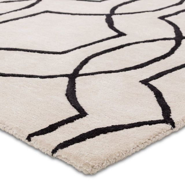 Jaipur City Arae Ct123 White/Black Rug.