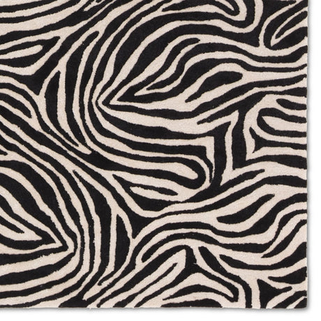 Jaipur Clayton Collide Cln18 Black/White Rug.