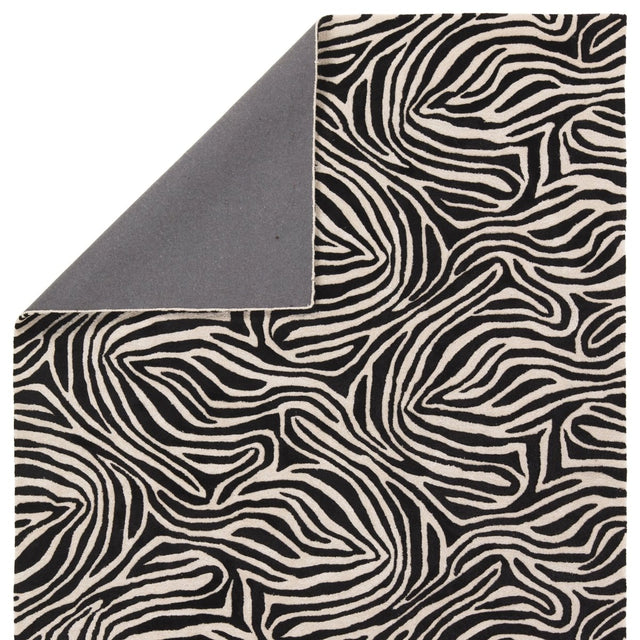 Jaipur Clayton Collide Cln18 Black/White Rug.