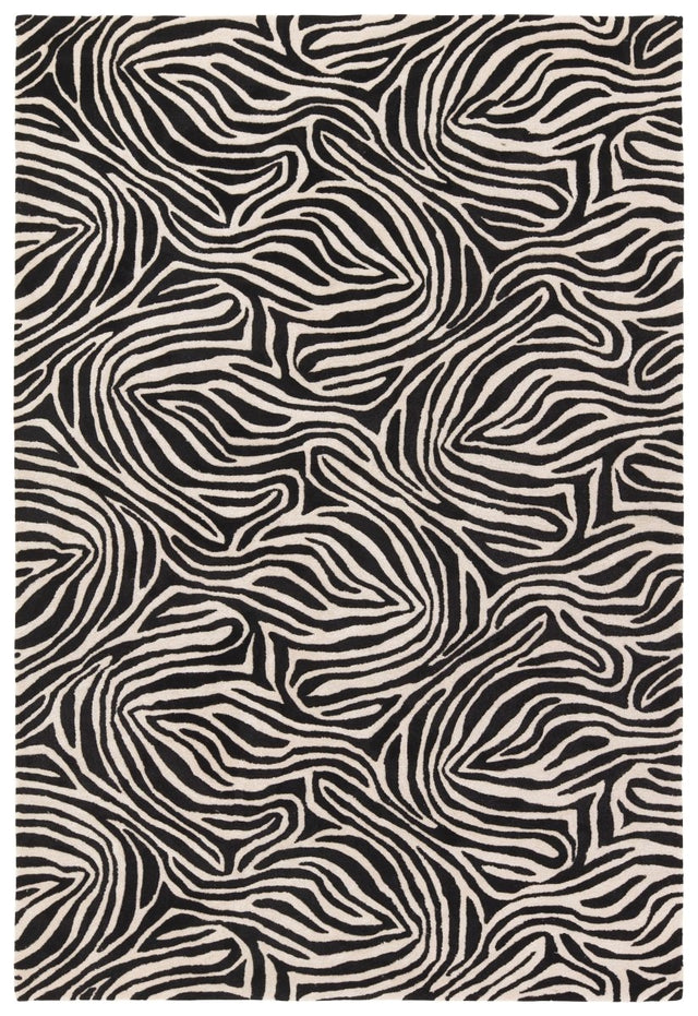 Jaipur Clayton Collide Cln18 Black/White Rug.