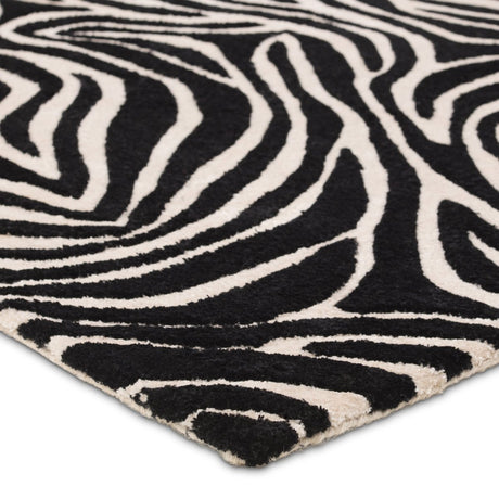Jaipur Clayton Collide Cln18 Black/White Rug.