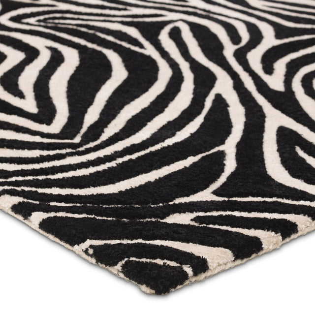 Jaipur Clayton Collide Cln18 Black/White Rug.