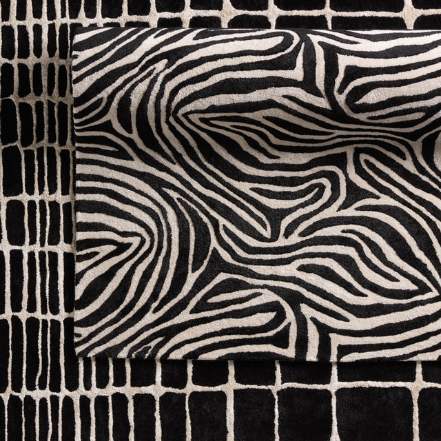 Jaipur Clayton Innate Cln17 Black/White Rug.