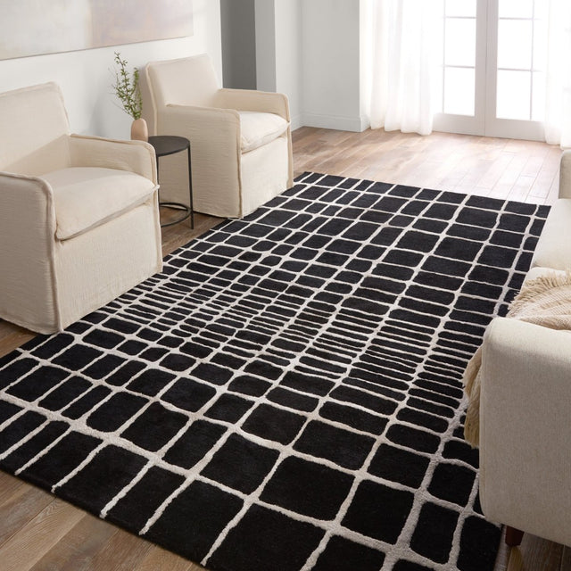 Jaipur Clayton Innate Cln17 Black/White Rug.