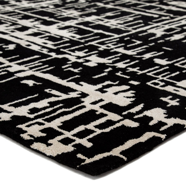 Jaipur Clayton Pals Cln16 Black/Cream Rugs.