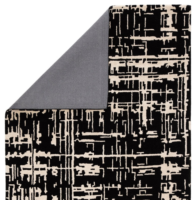 Jaipur Clayton Pals Cln16 Black/Cream Rugs.
