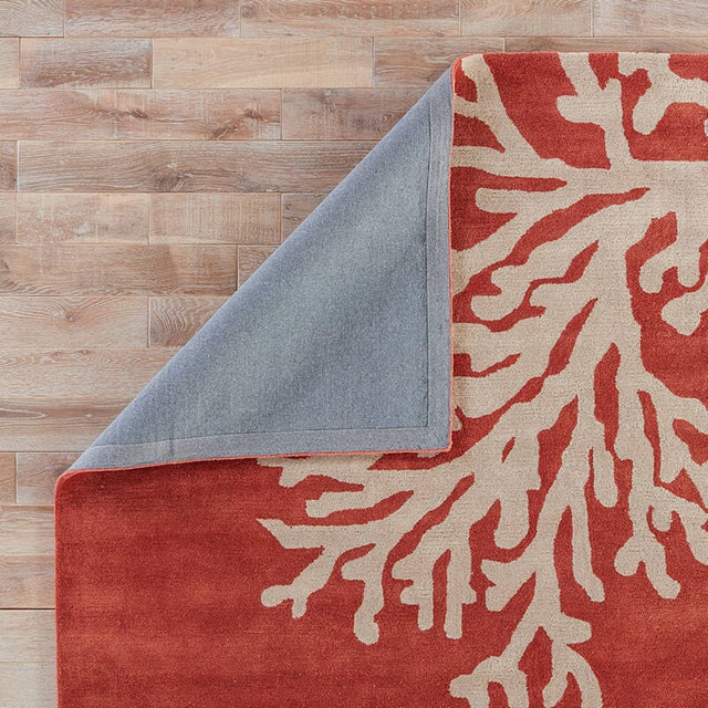 Jaipur Coastal Seaside Bough Cos02 Apricot Brandy / Doeskin Rugs.