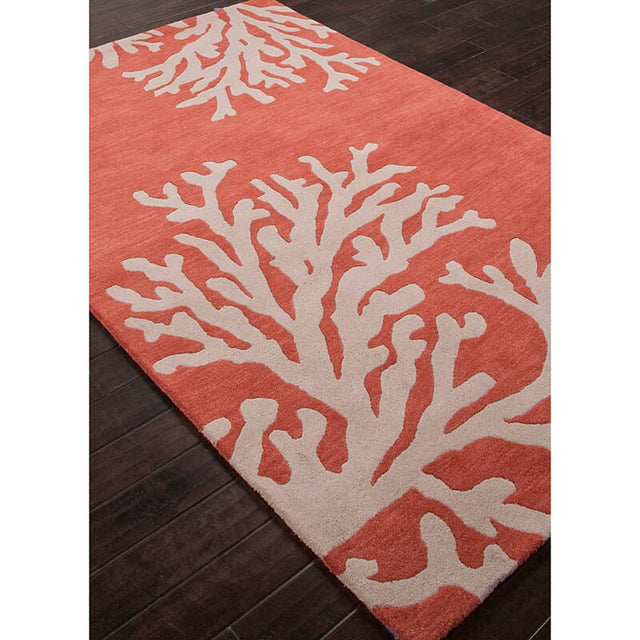 Jaipur Coastal Seaside Bough Cos02 Apricot Brandy / Doeskin Rugs.