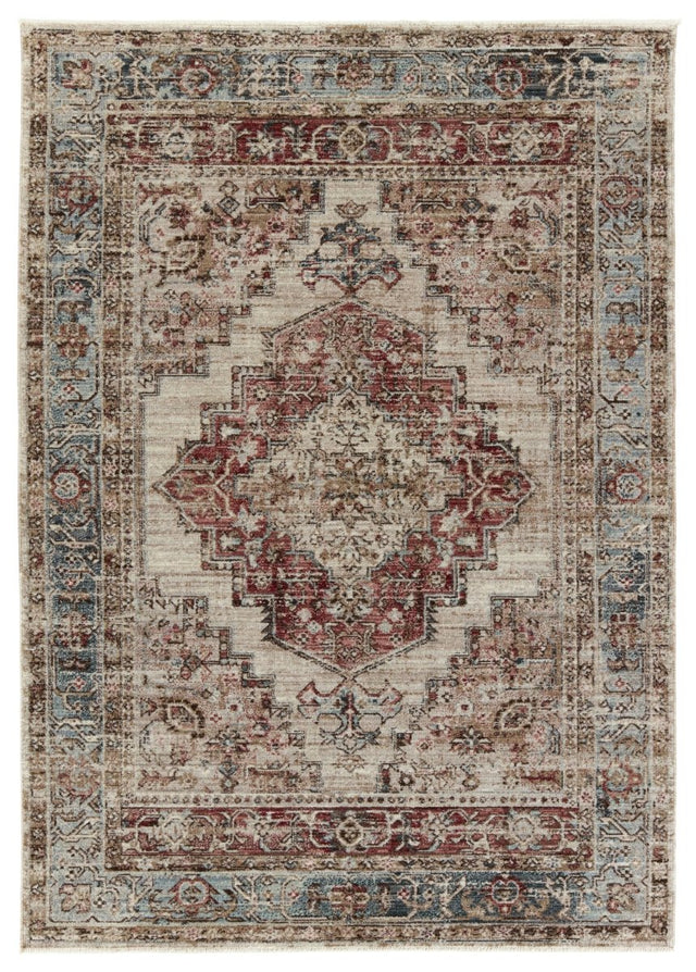 Jaipur Emory By Label J Emory Lei03 Red/Blue Rug.