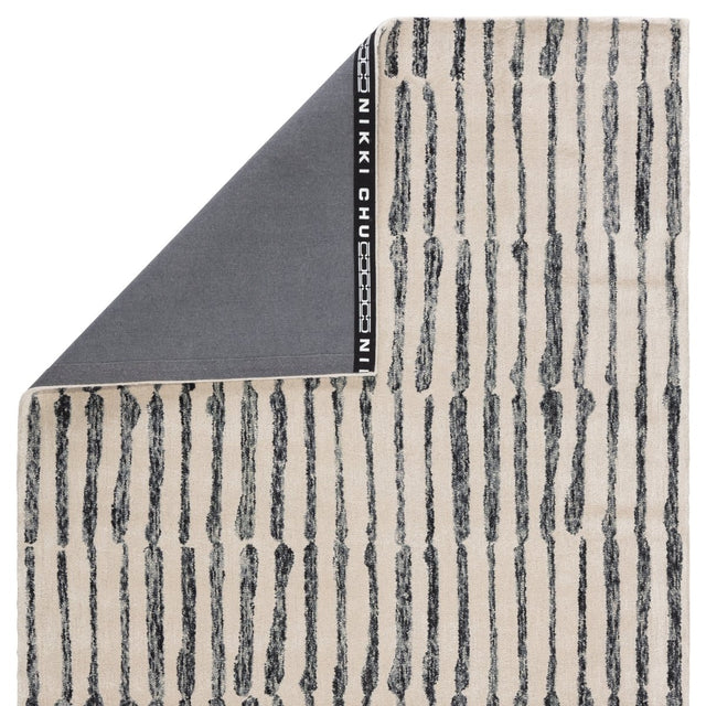 Jaipur Etho By Nikki Chu Saville Enk13 Cream/Slate Gray Rug.