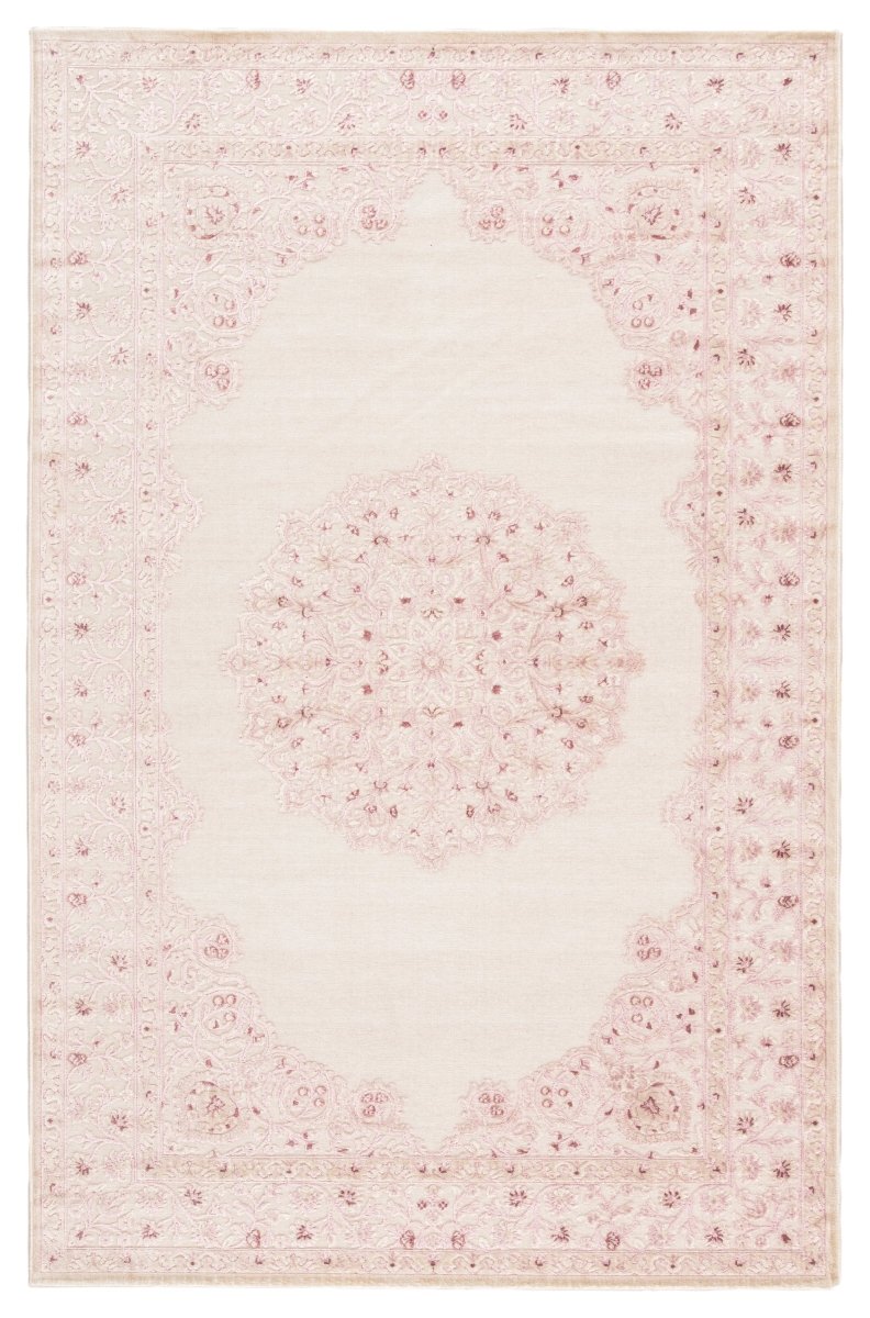 Jaipur Fables Malo Fb123 Pink/White Rug.
