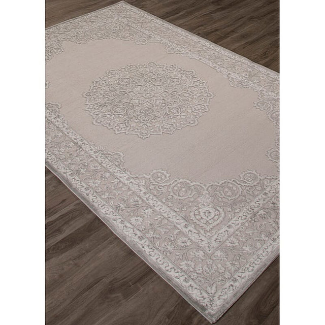 Jaipur Fables Malo Fb124 Bright White / Neutral Gray Rugs.