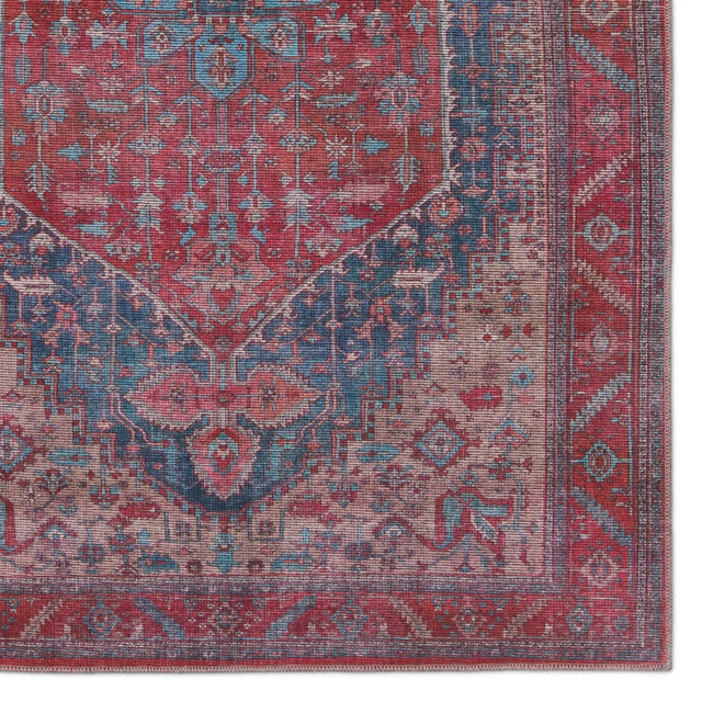 Jaipur Fairbanks By Label J Fairbanks Vin02 Red/Blue Rug.