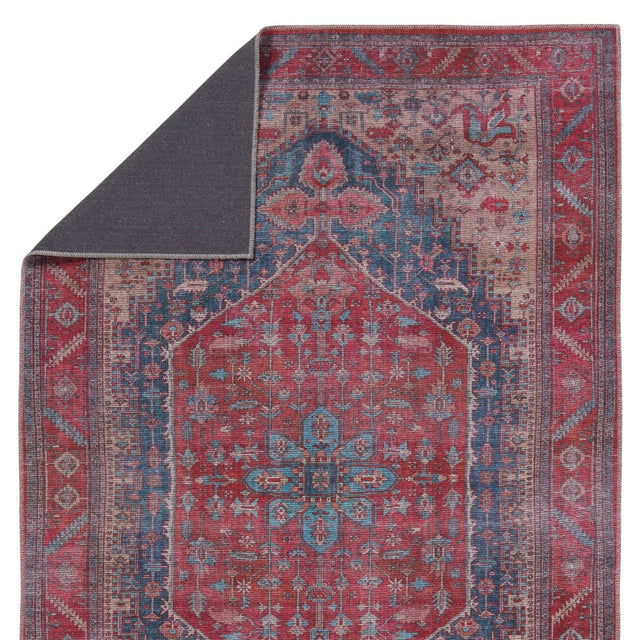 Jaipur Fairbanks By Label J Fairbanks Vin02 Red/Blue Rug.